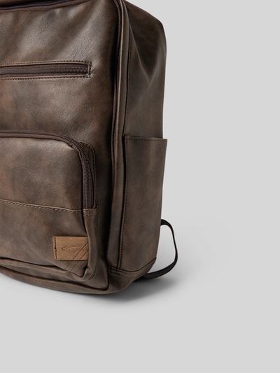 Peek & Cloppenburg Camel ActiveRucksack Mit Label-Patch Modell 'LAOS' In Mittelbraun