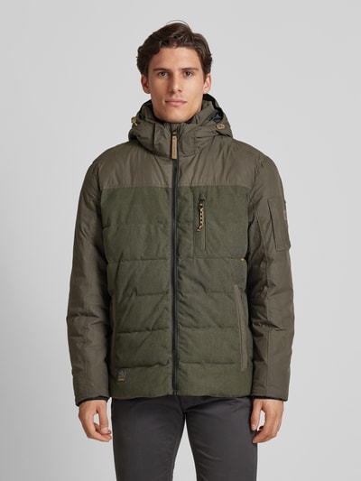 Peek & Cloppenburg Camel ActiveSteppjacke Mit Reißverschlusstaschen In Mittelgrau