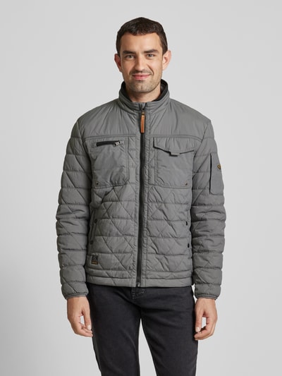 Peek & Cloppenburg Camel ActiveSteppjacke Mit Stehkragen In Mittelgrau