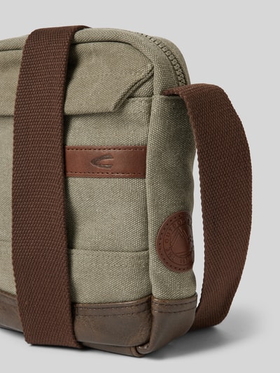 Peek & Cloppenburg Camel ActiveUmhängetasche Mit Label-Patch Modell 'Air Cross' In Khaki