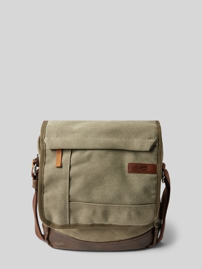 Peek & Cloppenburg Camel ActiveUmhängetasche Mit Label-Patch Modell 'AIR FLAP' In Khaki