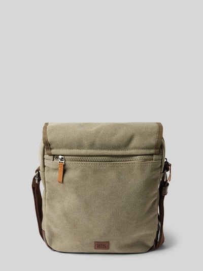 Peek & Cloppenburg Camel ActiveUmhängetasche Mit Label-Patch Modell 'AIR FLAP' In Khaki
