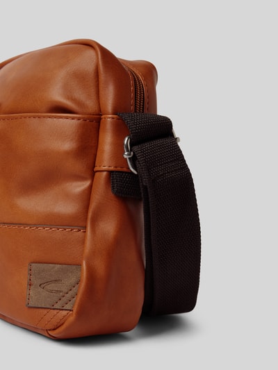 Peek & Cloppenburg Camel ActiveUmhängetasche Mit Label-Patch Modell 'LAOS' In Cognac