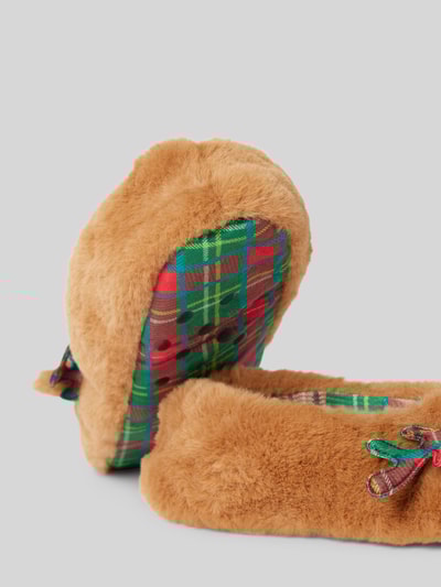 Peek & Cloppenburg CAPELLI NEW YORKHausschuhe Mit Kunstfellbesatz In Hellbraun