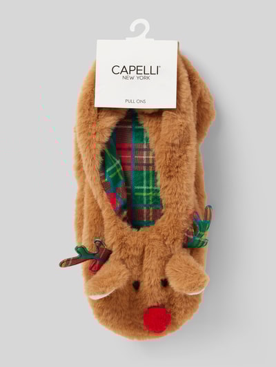 Peek & Cloppenburg CAPELLI NEW YORKHausschuhe Mit Kunstfellbesatz In Hellbraun