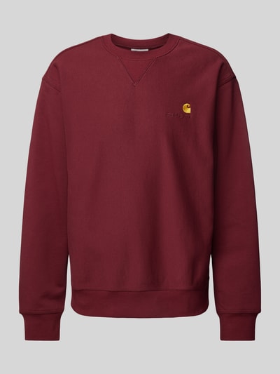 Peek & Cloppenburg Carhartt Work In ProgressSweatshirt Mit Gerippten Abschlüssen In Bordeaux