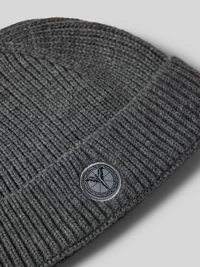 Peek & Cloppenburg CARLO COLUCCIMütze Mit Label-Patch In Anthrazit