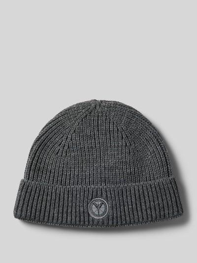 Peek & Cloppenburg CARLO COLUCCIMütze mit Label-Patch in anthrazit