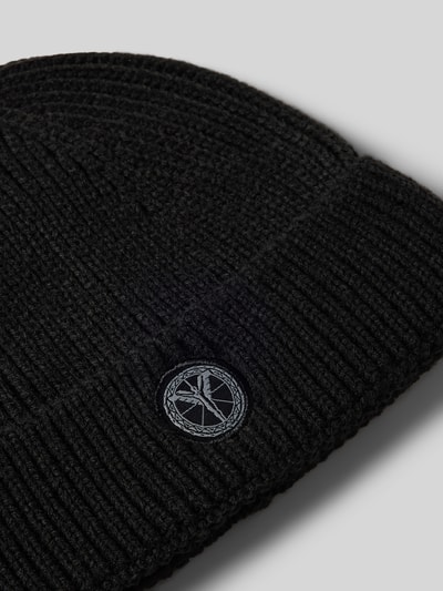 Peek & Cloppenburg CARLO COLUCCIMütze Mit Label-Patch In Black