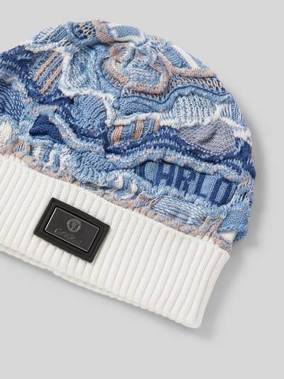 Peek & Cloppenburg CARLO COLUCCIMütze Mit Label-Patch In Blau