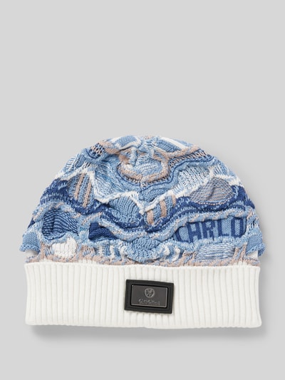 Peek & Cloppenburg CARLO COLUCCIMütze mit Label-Patch in blau
