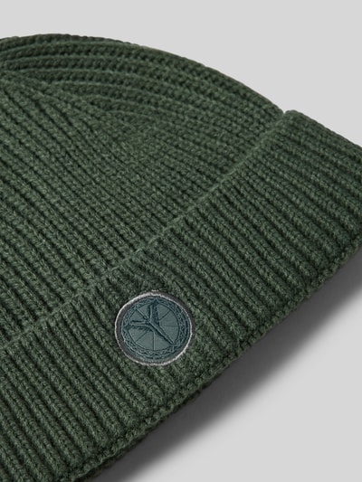 Peek & Cloppenburg CARLO COLUCCIMütze Mit Label-Patch In Oliv