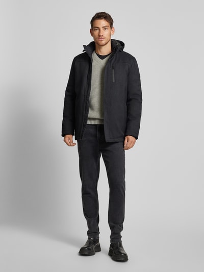 Peek & Cloppenburg CARS JEANSJacke mit Brusttasche Modell 'NERICKS' in anthrazit