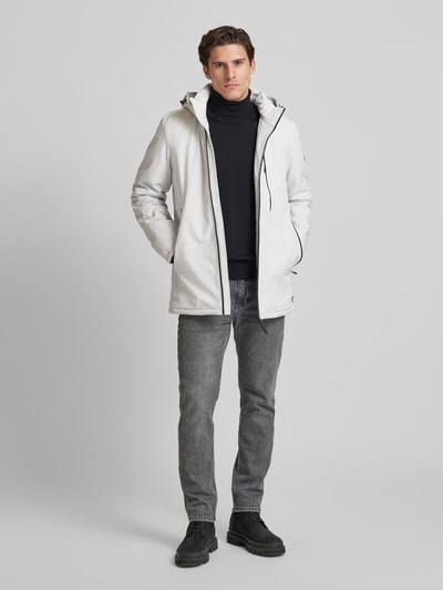 Peek & Cloppenburg CARS JEANSJacke mit Reißverschlusstaschen Modell 'MILTON' in kitt