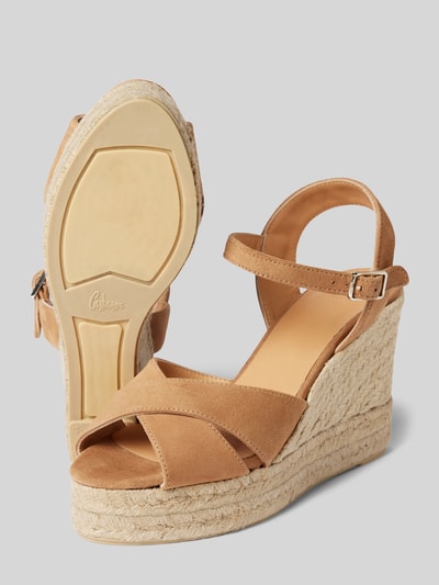 Peek & Cloppenburg CastañerWedges Aus Leder Mit Keilabsatz Modell 'BLAUDELL' In Beige