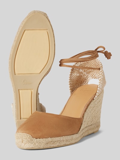 Peek & Cloppenburg CastañerWedges Aus Leder-Mix Modell 'CARINA' In Camel