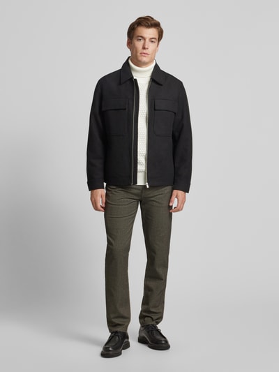 Peek & Cloppenburg Casual FridayRollkragenpullover mit Label-Detail Modell 'Karl' in offwhite