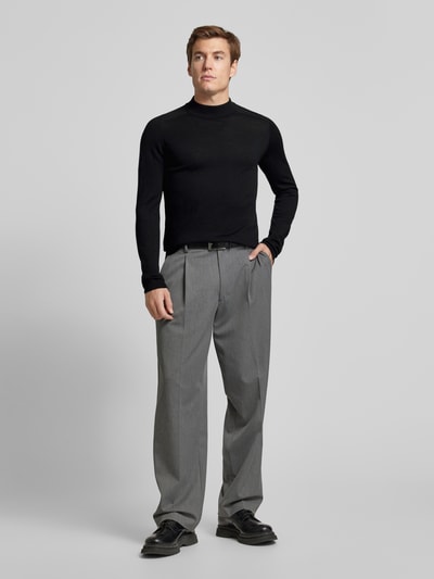 Peek & Cloppenburg CG - Club Of GentsStrickpullover Mit Strukturmuster Modell 'Bertie' In Black