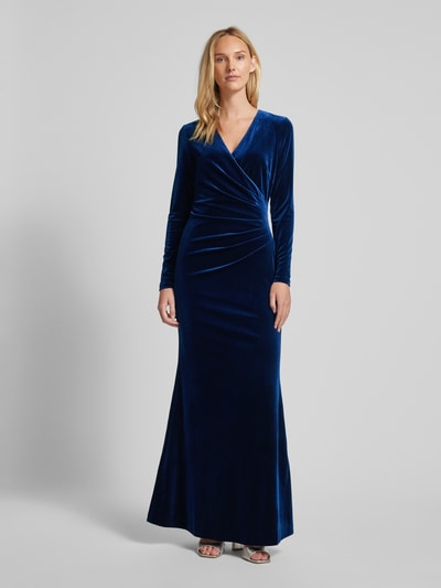 Peek & Cloppenburg Christian Berg CocktailAbendkleid In Wickel-Optik In Marine