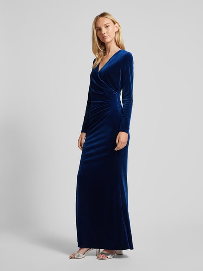 Peek & Cloppenburg Christian Berg CocktailAbendkleid in Wickel-Optik in marine