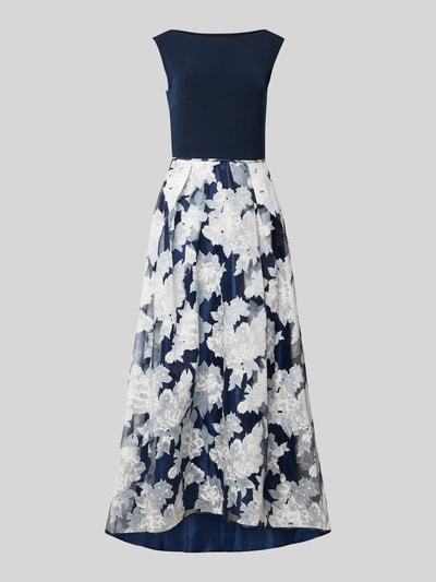 Peek & Cloppenburg Christian Berg CocktailAbendkleid Mit U-Boot-Ausschnitt In Marine Melange