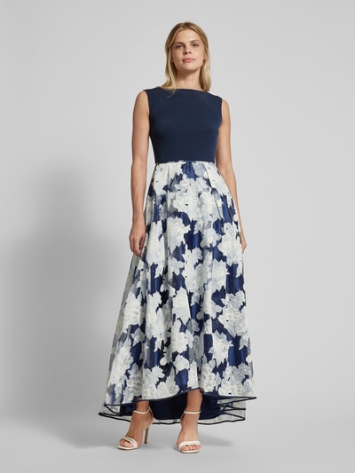 Peek & Cloppenburg Christian Berg CocktailAbendkleid Mit U-Boot-Ausschnitt In Marine Melange