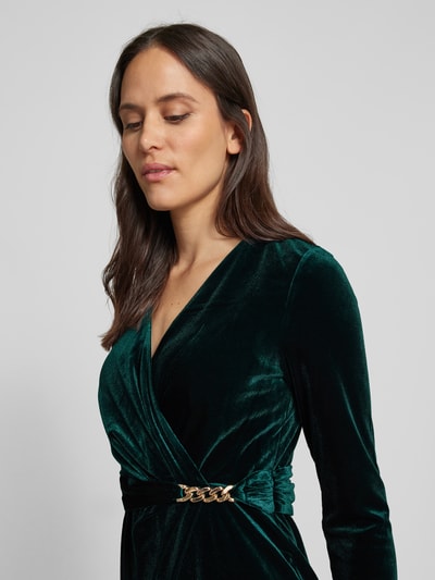 Peek & Cloppenburg Christian Berg CocktailCocktailkleid In Wickel-Optik In Dunkelgruen