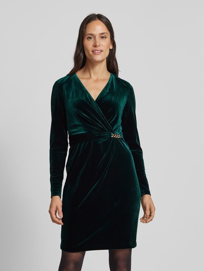 Peek & Cloppenburg Christian Berg CocktailCocktailkleid In Wickel-Optik In Dunkelgruen