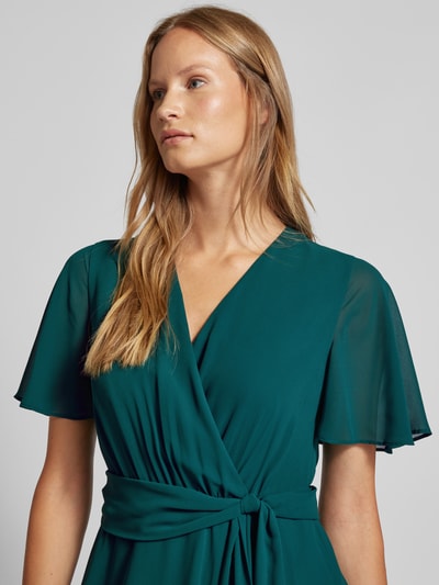 Peek & Cloppenburg Christian Berg CocktailCocktailkleid Mit Bindegürtel In Dunkelgruen Melange