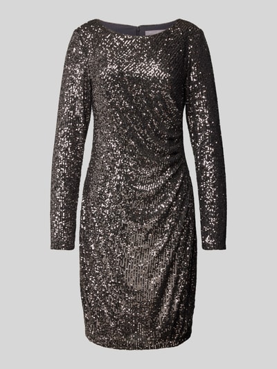 Peek & Cloppenburg Christian Berg CocktailKnielanges Cocktailkleid Mit Paillettenbesatz In Dunkelgrau