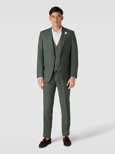 Peek & Cloppenburg Christian Berg Men2-Knopf-Sakko mit Reverskragen in dunkelgruen