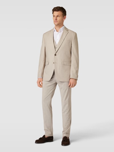 Peek & Cloppenburg Christian Berg Men2-Knopf-Sakko mit Reverskragen in beige