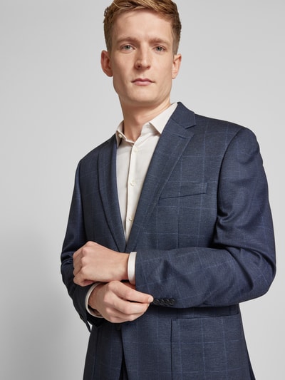 Peek & Cloppenburg Christian Berg Men2-Knopf-Sakko Mit Reverskragen In Blau