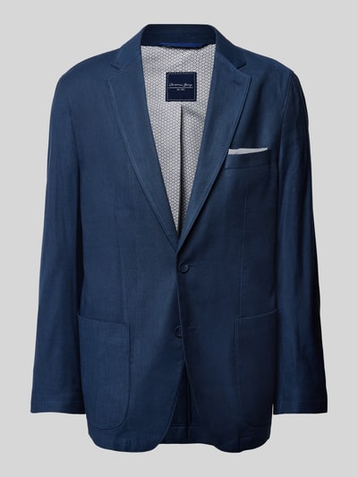Peek & Cloppenburg Christian Berg MenLeinensakko Mit Brustleistentasche In Marine