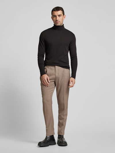 Peek & Cloppenburg Christian Berg MenLongsleeve mit Rollkragen in black