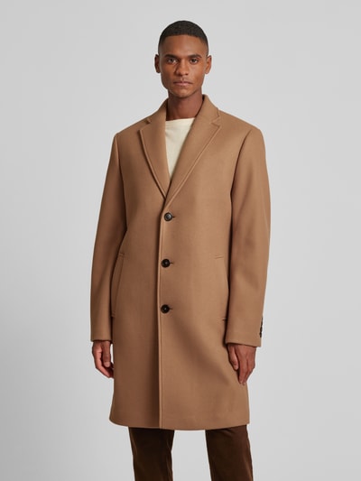 Peek & Cloppenburg Christian Berg MenMantel Mit Leistentaschen In Camel