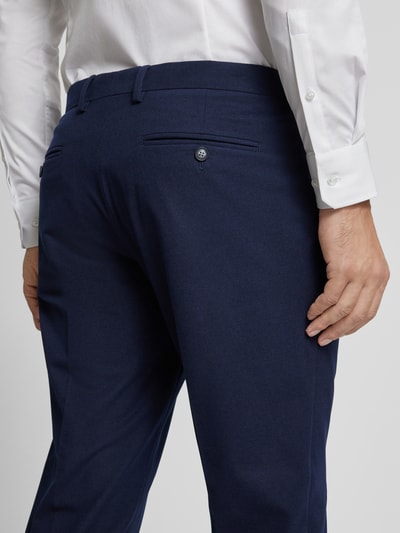 Peek & Cloppenburg Christian Berg MenRegular Fit Anzughose Mit Bügelfalten In Dunkelblau