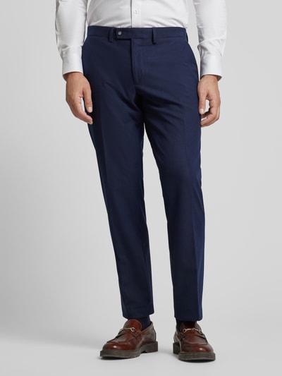 Peek & Cloppenburg Christian Berg MenRegular Fit Anzughose Mit Bügelfalten In Dunkelblau