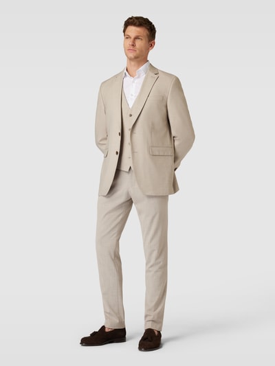 Peek & Cloppenburg Christian Berg MenRegular Fit Anzughose mit Gesäßtaschen in beige