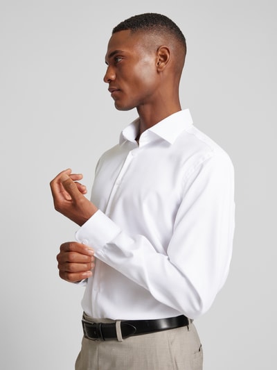 Peek & Cloppenburg Christian Berg MenRegular Fit Business-Hemd Mit Kentkragen In Weiss