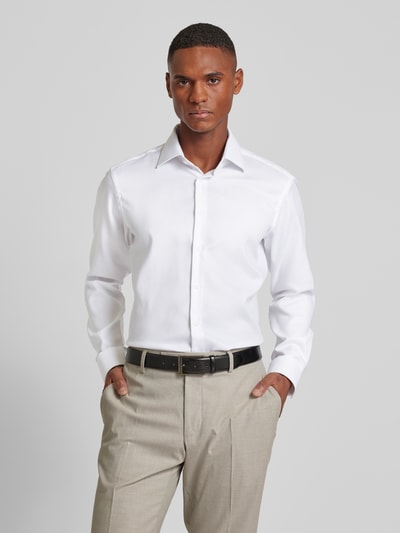 Peek & Cloppenburg Christian Berg MenRegular Fit Business-Hemd Mit Kentkragen In Weiss