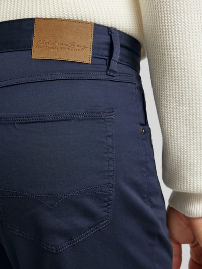 Peek & Cloppenburg Christian Berg MenRegular Fit Chino Im 5-Pocket-Design In Marine