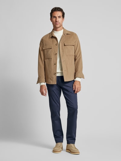 Peek & Cloppenburg Christian Berg MenRegular Fit Chino im 5-Pocket-Design in marine