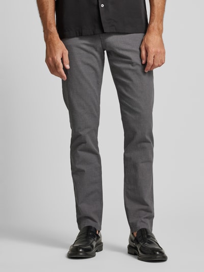 Peek & Cloppenburg Christian Berg MenRegular Fit Chino Im 5-Pocket-Design In Dunkelgrau