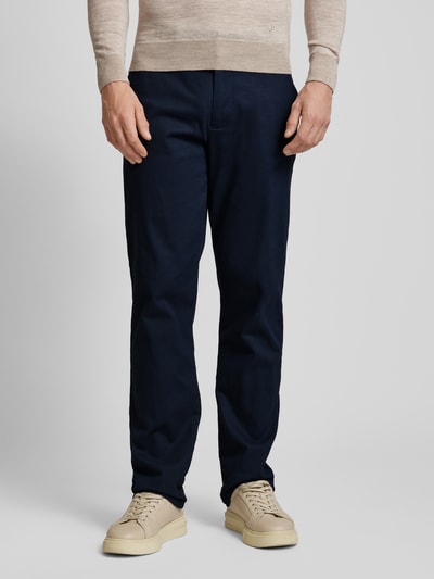 Peek & Cloppenburg Christian Berg MenRegular Fit Hose Mit Gürtelschlaufen In Marine