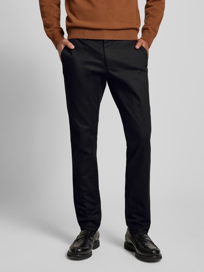 Peek & Cloppenburg Christian Berg MenRegular Fit Hose Mit Gürtelschlaufen In Black