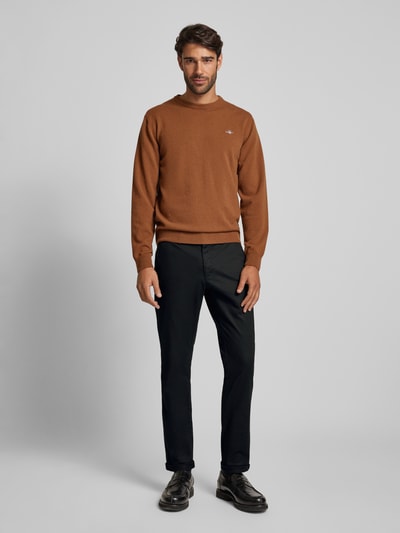 Peek & Cloppenburg Christian Berg MenRegular Fit Hose mit Gürtelschlaufen in black