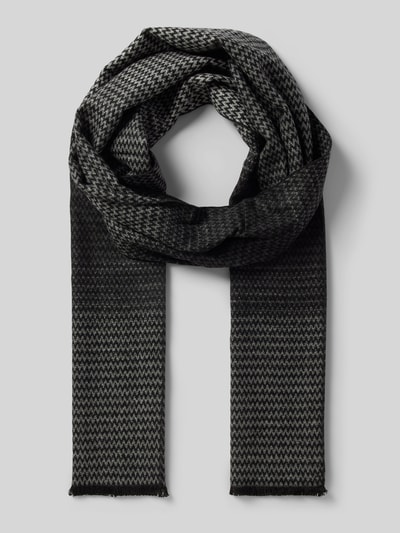 Peek & Cloppenburg Christian Berg MenSchal Aus Viskose Mit Fransen In Anthrazit