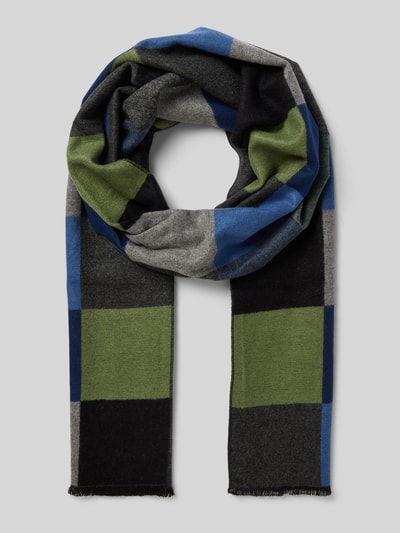 Peek & Cloppenburg Christian Berg MenSchal Aus Viskose Mit Fransen In Oliv