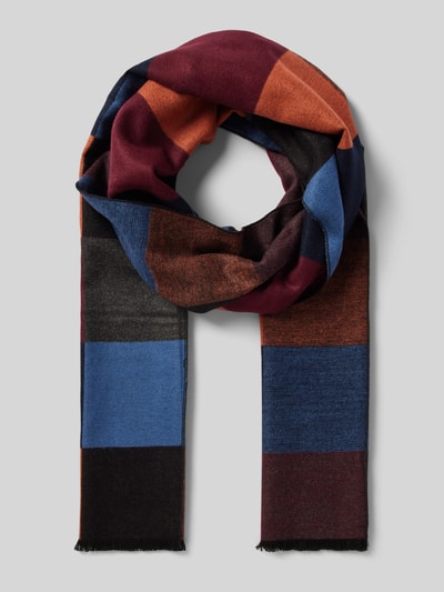 Peek & Cloppenburg Christian Berg MenSchal aus Viskose mit Fransen in bordeaux